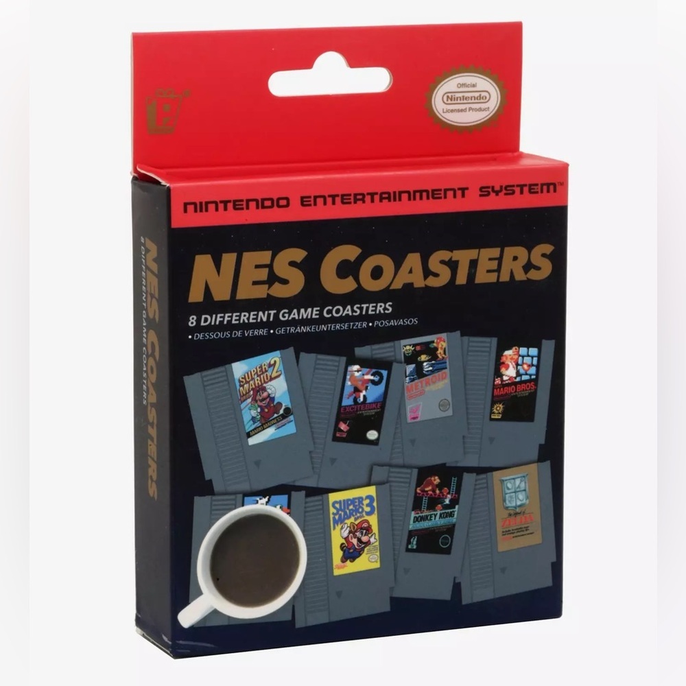 Retro Game Cartridge Coasters set of 8 - Picture 3 of 3